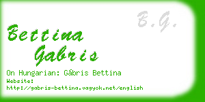 bettina gabris business card