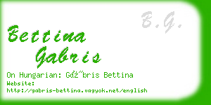 bettina gabris business card